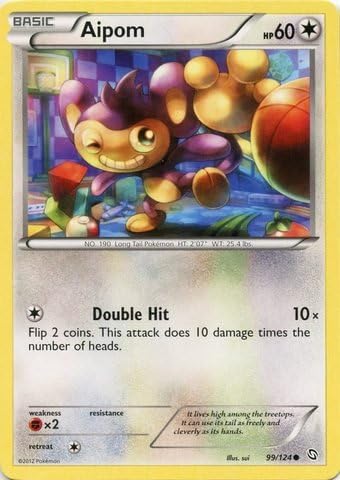 Pokemon – Aipom (99) – BW – Dragones Exaltados – Holo Inverso