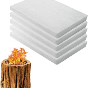 Mecha de lana de cerámica para fogata (5, blanco) Mecha de lana de cerámica para fogata (5, blanco)