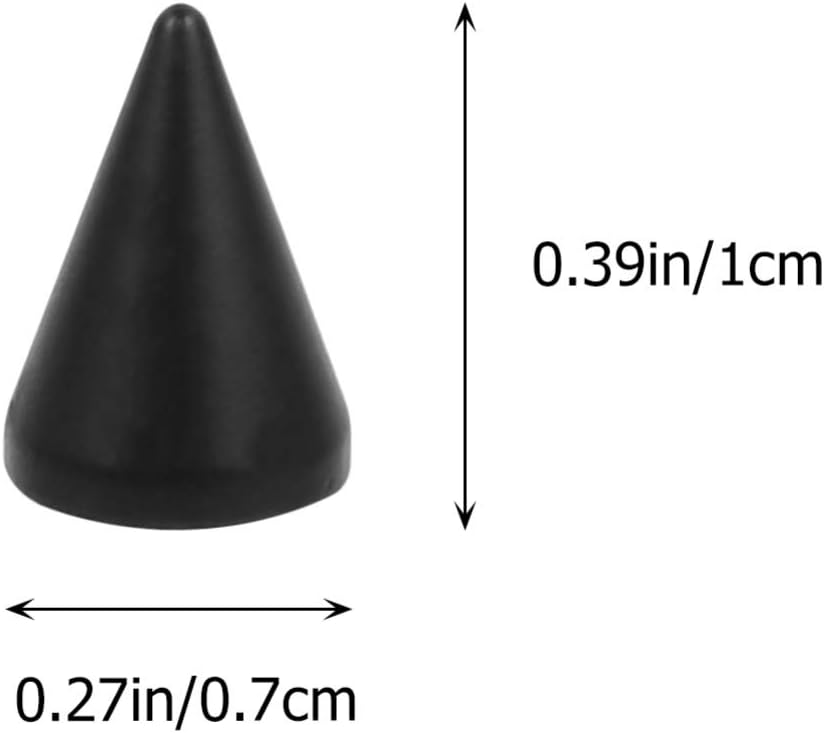 Healifty 20 remaches con forma de cono de cobre, estilo punk, remaches traseros de rosca, accesorios para manualidades, accesorios de cono para