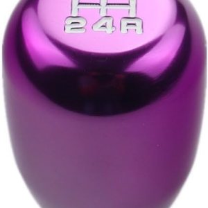 DEWHEL Pomo de cambio manual de 5 velocidades M12x1.25 Tornillo en aluminio morado DEWHEL Pomo de cambio manual de 5 velocidades M12x1.25 Tornillo en aluminio morado