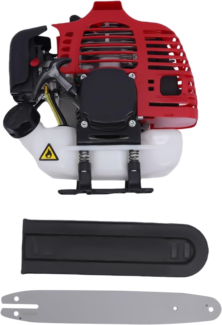Cortacésped de 51.77 cc de 2 tiempos a gas, tijeras de setos para jardinero, 6500 rpm, herramienta de limpieza para cortar y aserrar bordes de