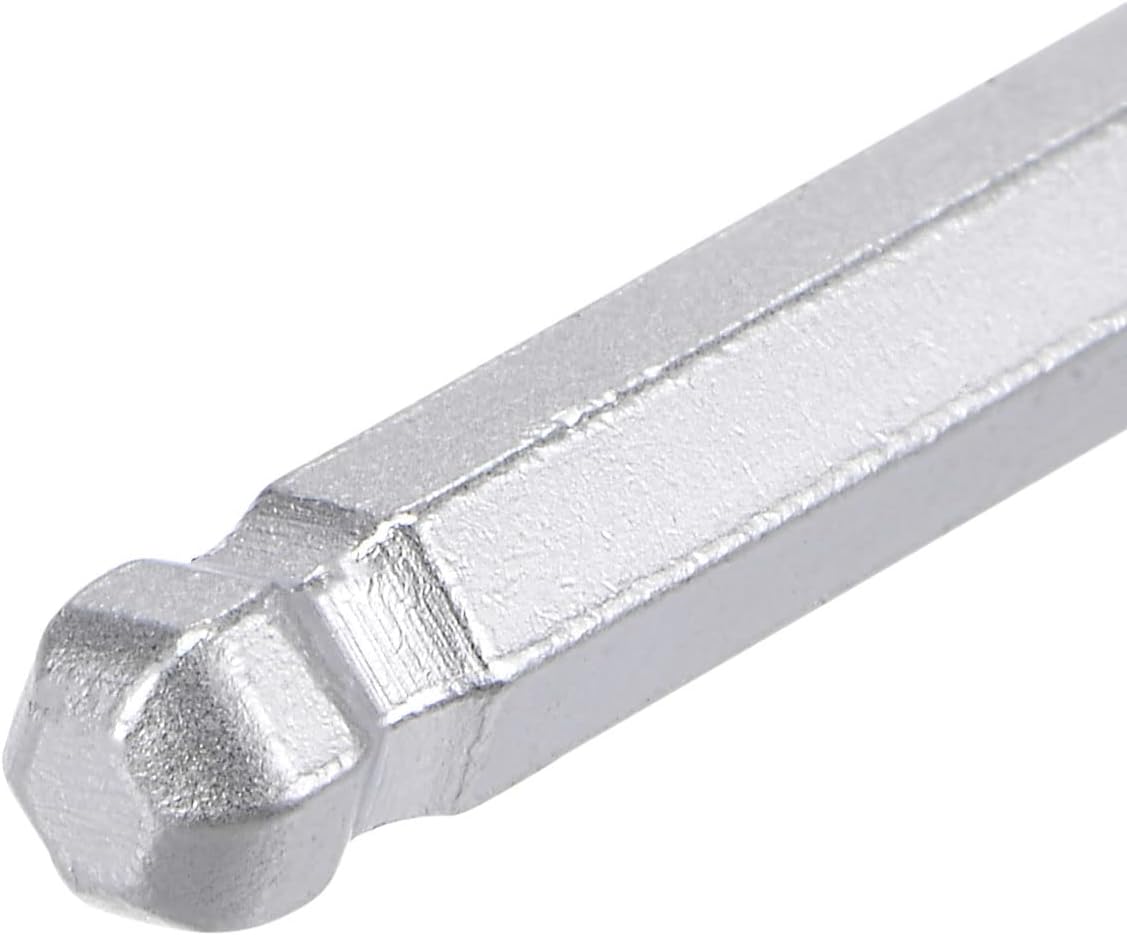 uxcell Llave hexagonal de extremo de bola de 532 pulgadas, herramienta de reparación CR-V de brazo largo en forma de L, SAE 4 piezas