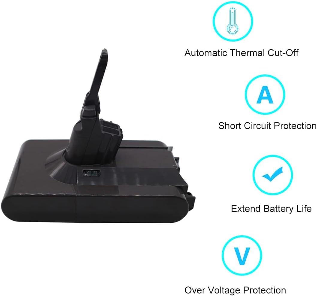 Batería 3000mAh 21.6V Compatible con V8 SV10 215681 967834-08 967834-05 Absolute Fluffy Animal Extra Colchón Trigger Motorhead