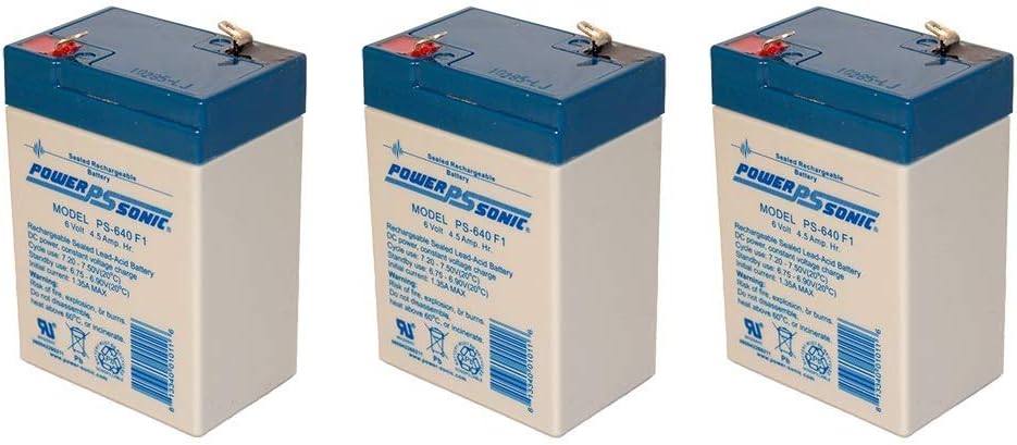 Power Sonic 6V 4.5AH SLA – Batería de repuesto para Peg Perego IAKB0509-3 Pack