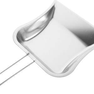 GLEAVI Sartén de metal resistente  Sartén de acero inoxidable con asa, pala de basura de mano, borde de precisión, pequeño recogedor para el hogar, GLEAVI Sartén de metal resistente  Sartén de acero inoxidable con asa, pala de basura de mano, borde de precisión, pequeño recogedor para el hogar,
