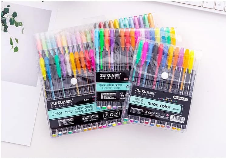 12 Colores Diario Plan Pluma Color Flash Destello Pastel Especial Pen Set