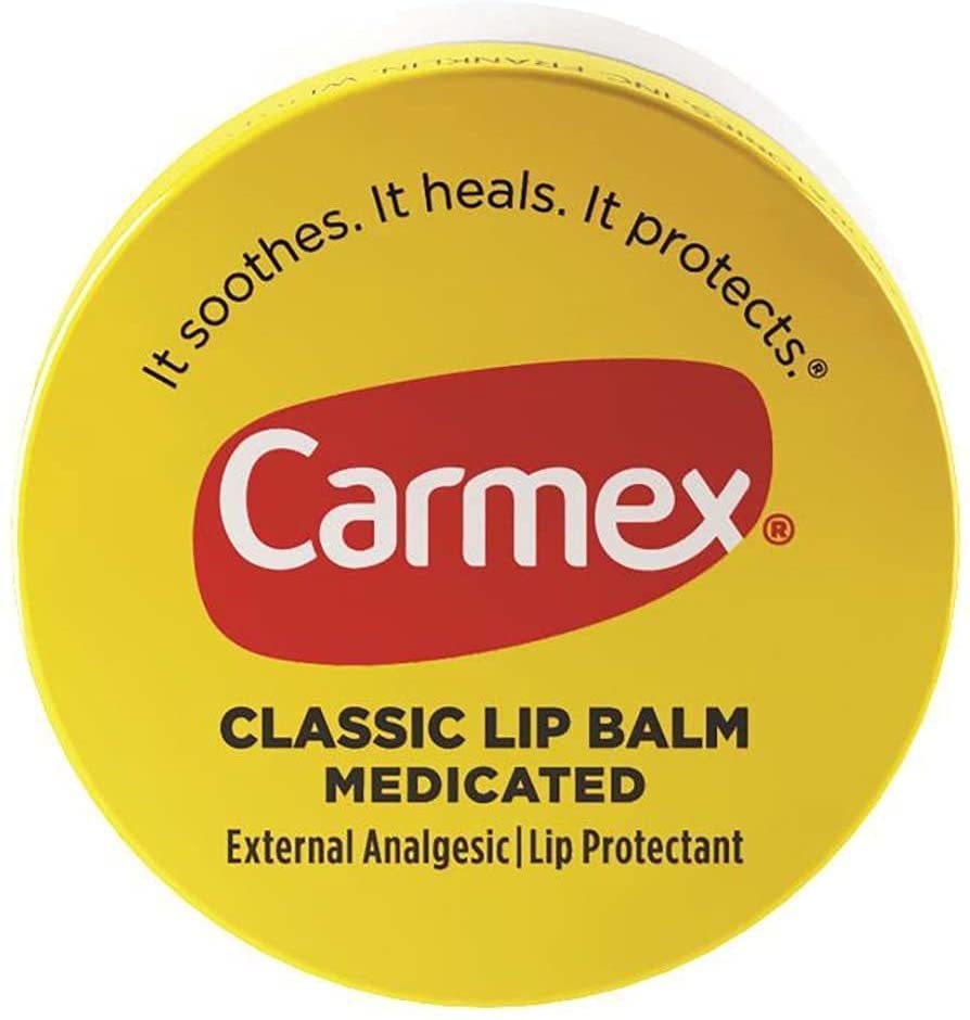 Carmex – Bálsamo labial clásico medicado, paquete de 4, hidratante labial para labios secos agrietados. Palitos clásicos Carmex de 0.15 onzas, (2