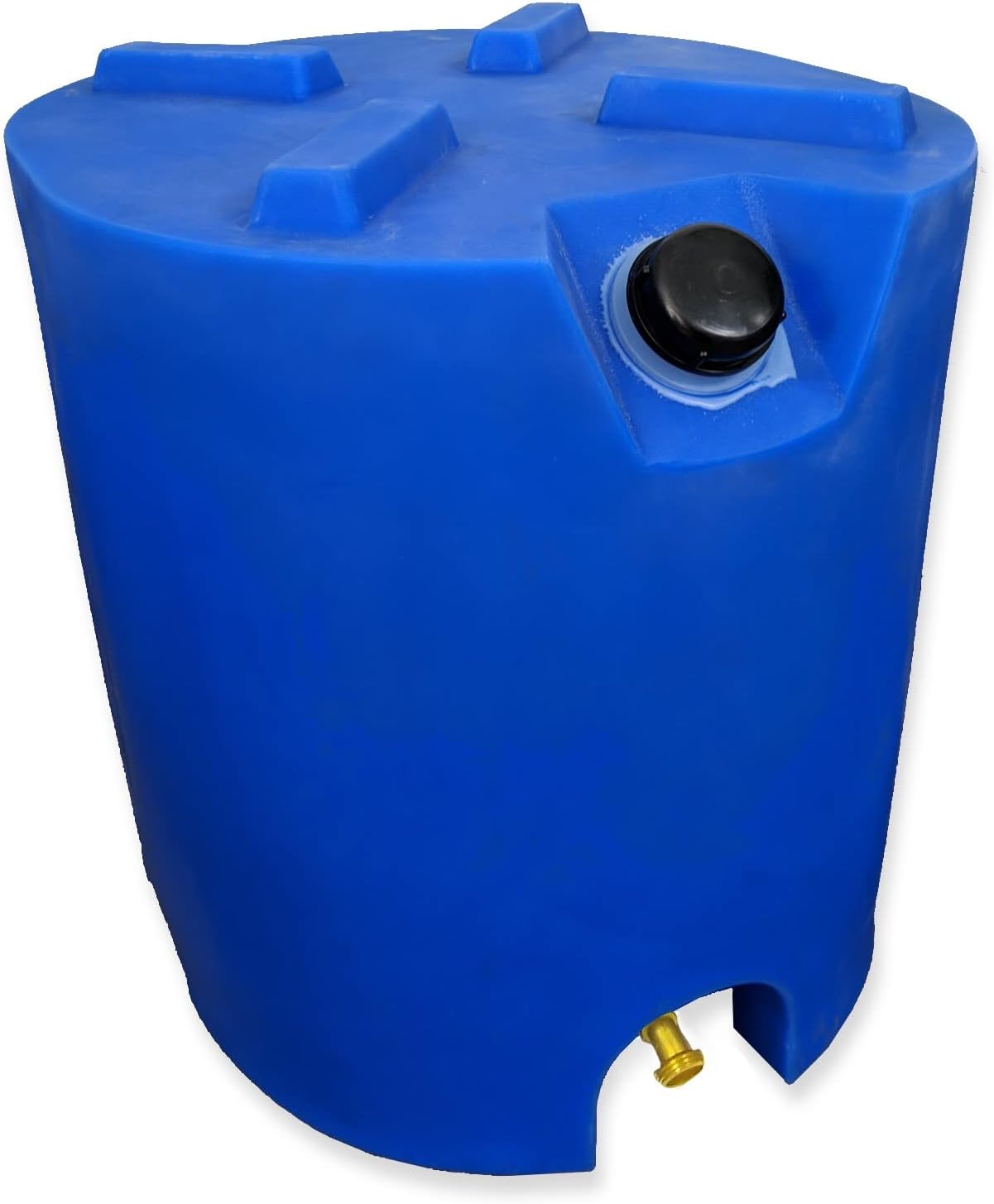 Tanque de almacenamiento de agua de emergencia apilable de 30 galones, 2 tanques y kit de tratamiento de agua, plástico de grado alimenticio sin