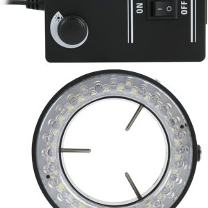 Kit de microscopio, 56 unidades, 144 unidades, lámpara LED de anillo de microscopio iluminadora para video industrial, estéreo, microscopio, Kit de microscopio, 56 unidades, 144 unidades, lámpara LED de anillo de microscopio iluminadora para video industrial, estéreo, microscopio,