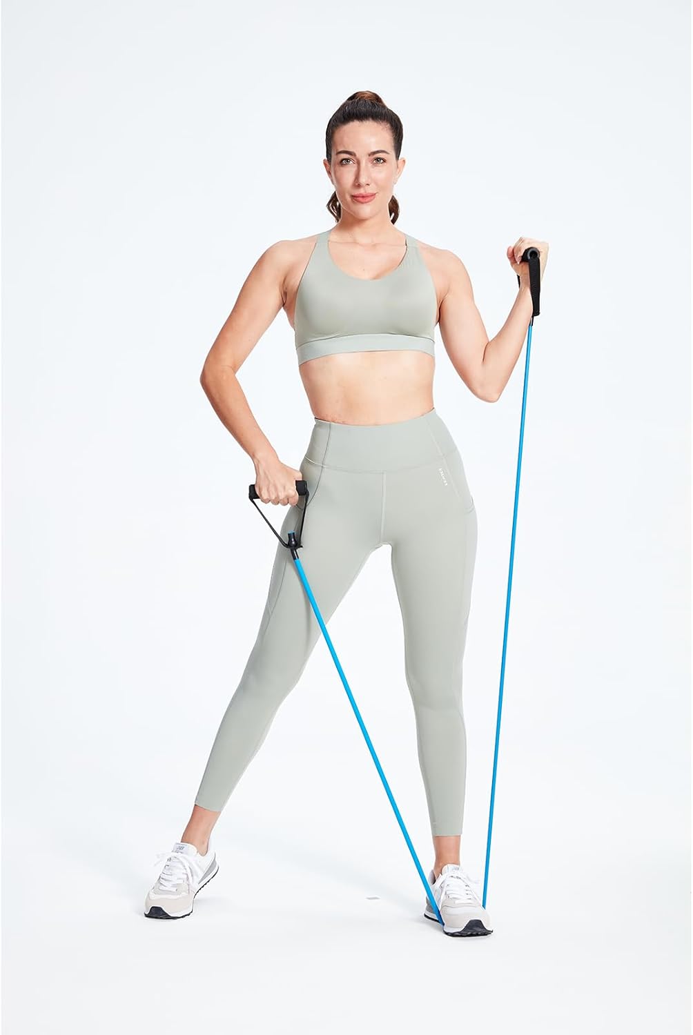 Bandas de resistencia con asas para entrenar mujeres y hombres, bandas de ejercicio con anclaje de puerta, bandas elásticas para entrenamientos en