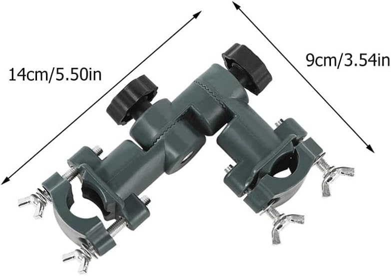 DOITOOL Soporte para sombrilla con clip fijo, soporte portátil ajustable para paraguas, soporte para amigos, abrazadera, montaje de pesca,
