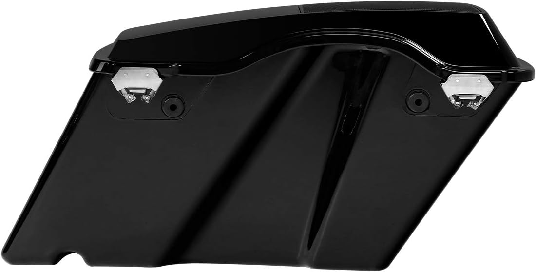 TCMT Alforjas duras de 6 x 9 pulgadas, tapa de altavoz, llave y forros, inserción de alfombra para Harley Touring Modelos CVO Road Glide Road King