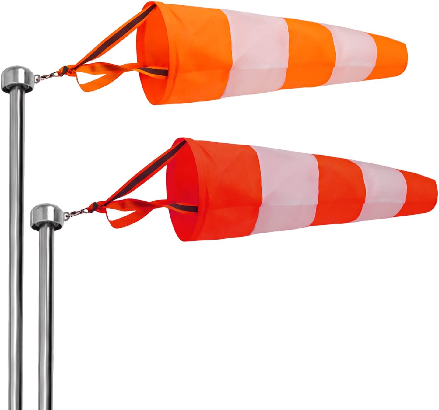 2 banderas reflectantes colgantes de manga de viento para exteriores, parada de rasgaduras, aeropuerto, calcetines de medición de calcetines de