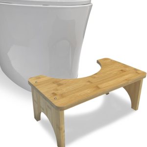 Taburete de inodoro de bambú para adultos, taburete de excremento, taburete de baño de 6.5 pulgadas para adultos y niños, taburete de inodoro Taburete de inodoro de bambú para adultos, taburete de excremento, taburete de baño de 6.5 pulgadas para adultos y niños, taburete de inodoro
