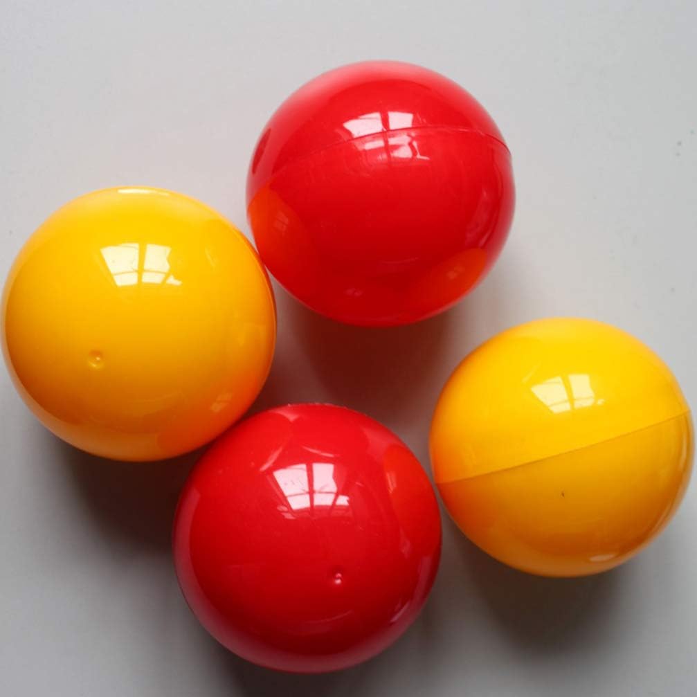 ERINGOGO Juego de bingo, 25 bolas de lotería, bolas huecas para rifas, bolas de bingo de plástico de repuesto de tamaño Pong, para bolas de dibujo