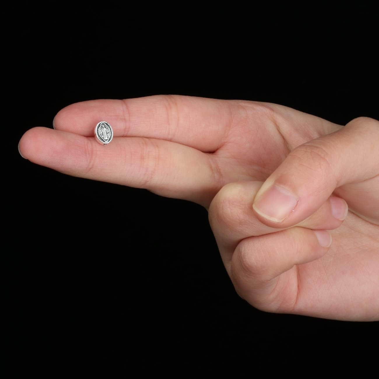 Exorcismo San Benito de NursiaMedalla MilagrosaCruz de Jesús Cuentas sueltas para DIY Rosario, collar, pulsera, coronilla de oración, pieza de