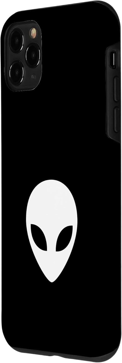 iPhone 11 Pro Alien, head, space, science fiction, galaxy, fun, humor, ufo Case