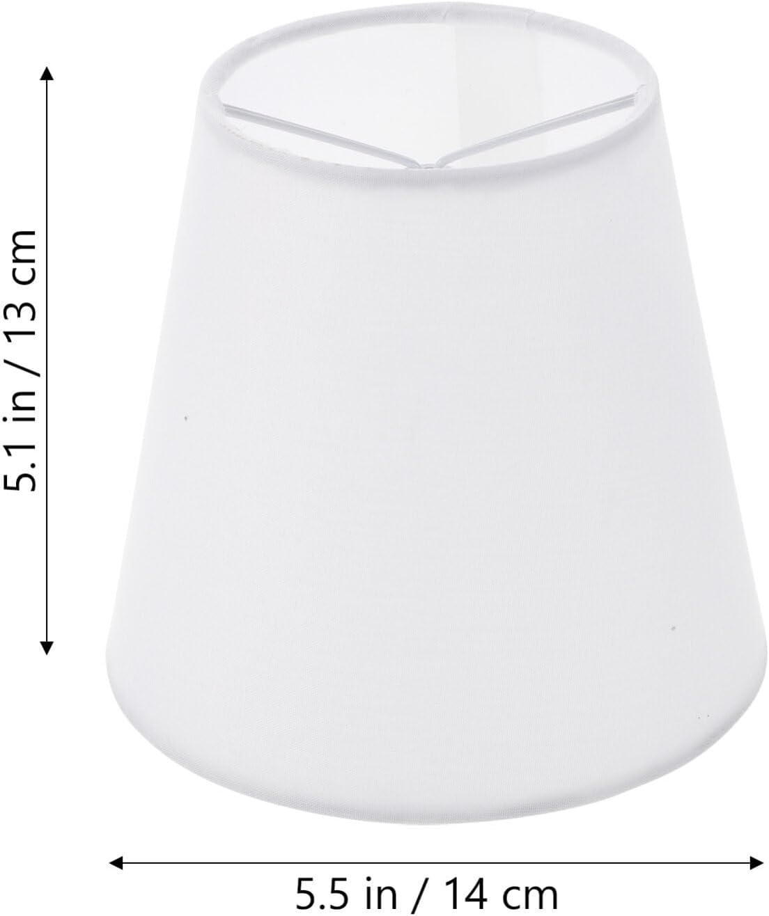 Pantalla con clip para lámpara pequeña, pantalla de tela de barril con clip en bombilla de 5.50 x 5.50 x 5.11 pulgadas para lámpara de mesa, lámpara