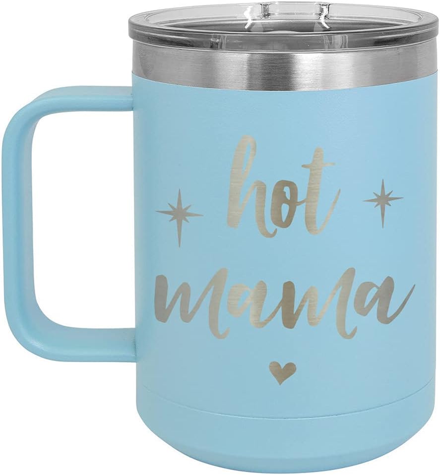 Onlygifts.com – Taza de café con tapa deslizante (13.0fl oz), color azul