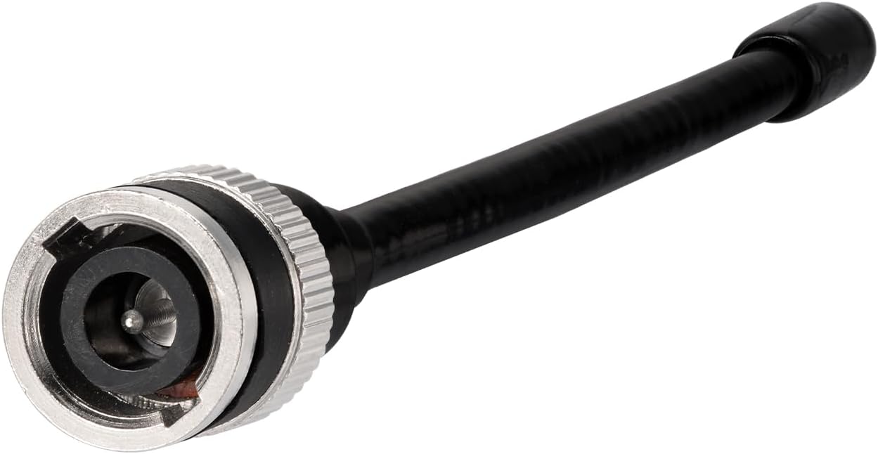 Superbat Antena UHF 400-470MHz Antena de radio bidireccional con conector macho BNC, paquete de 2 para transmisor-receptor de radio portátil CB,