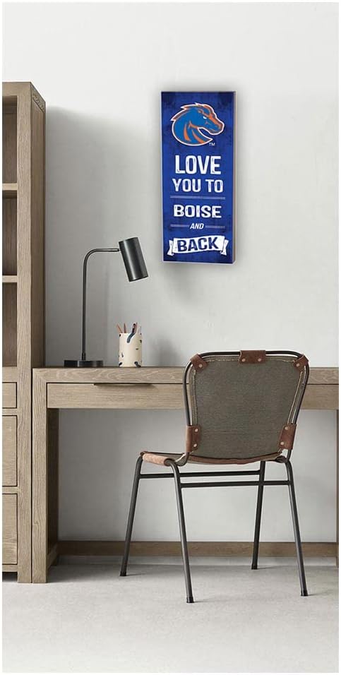 Boise State Broncos 7″x18″ Love You to Logo Sign, One Size, Multi