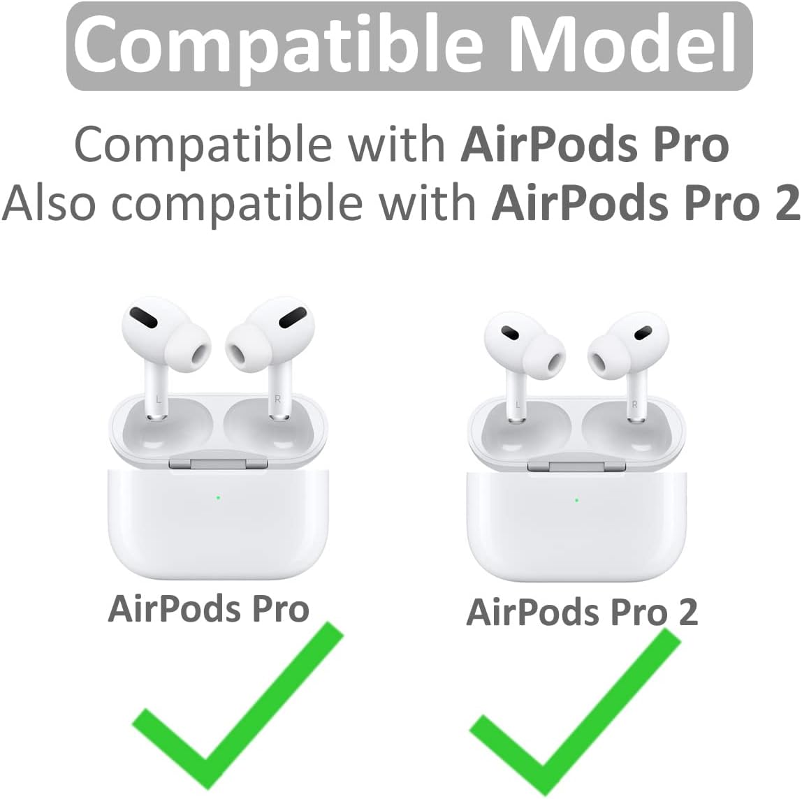 Puntas de espuma viscoelástica compatibles con AirPods Pro 2nd 1st, reemplazo de cancelación de ruido cómodo tapones para los oídos, accesorios para