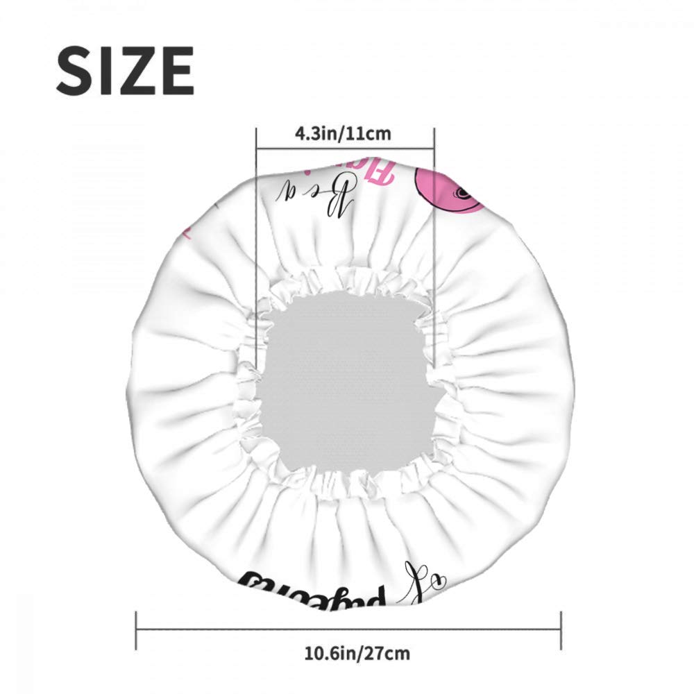 Swono Fnuuy – Gorro de ducha para gatos, diseño de dibujos animados con flamenco rosa, impermeable, doble capa, perfecto para todas las longitudes y
