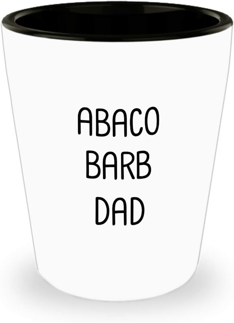 Abaco Barb Dad Shot Glass divertido regalo novedad ideas para los amantes del caballo propietario hombres mujeres niños niños