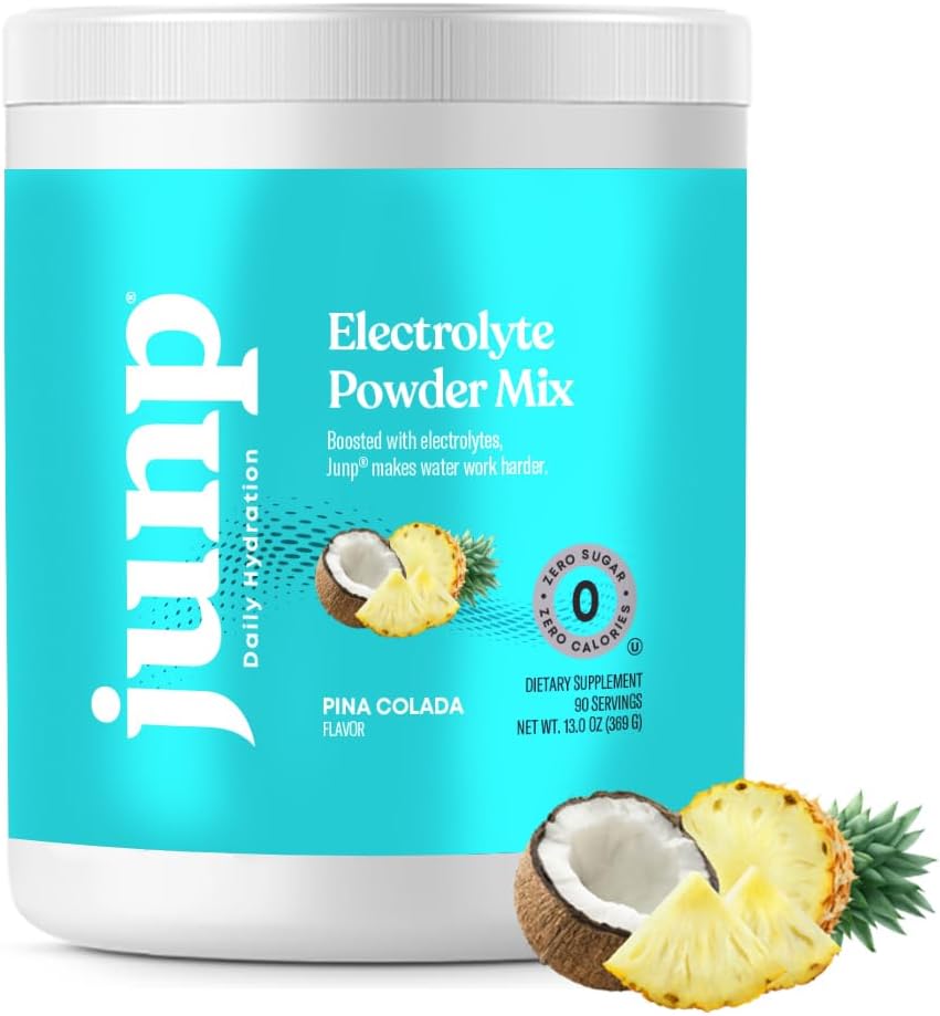JUNP Polvo de electrolitos de hidratación, mezcla de bebidas con electrolitos, mezcla de hidratación, sin azúcar, sin gluten, 0 calorías, 0