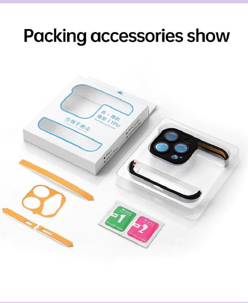Real Bare – Funda para teléfono sin marco diseñada para iPhone 13 Pro, protector de lente de cámara, almohadilla de esquina de TPU a prueba de
