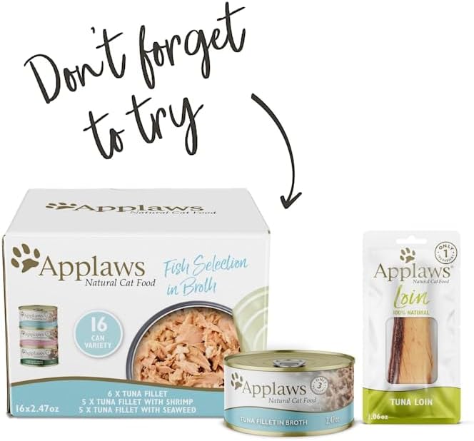 Applaws Alimento húmedo natural para gatos, 8 unidades, ollas de comida para gatos de ingredientes limitados, selección de pescado en salsa, macetas