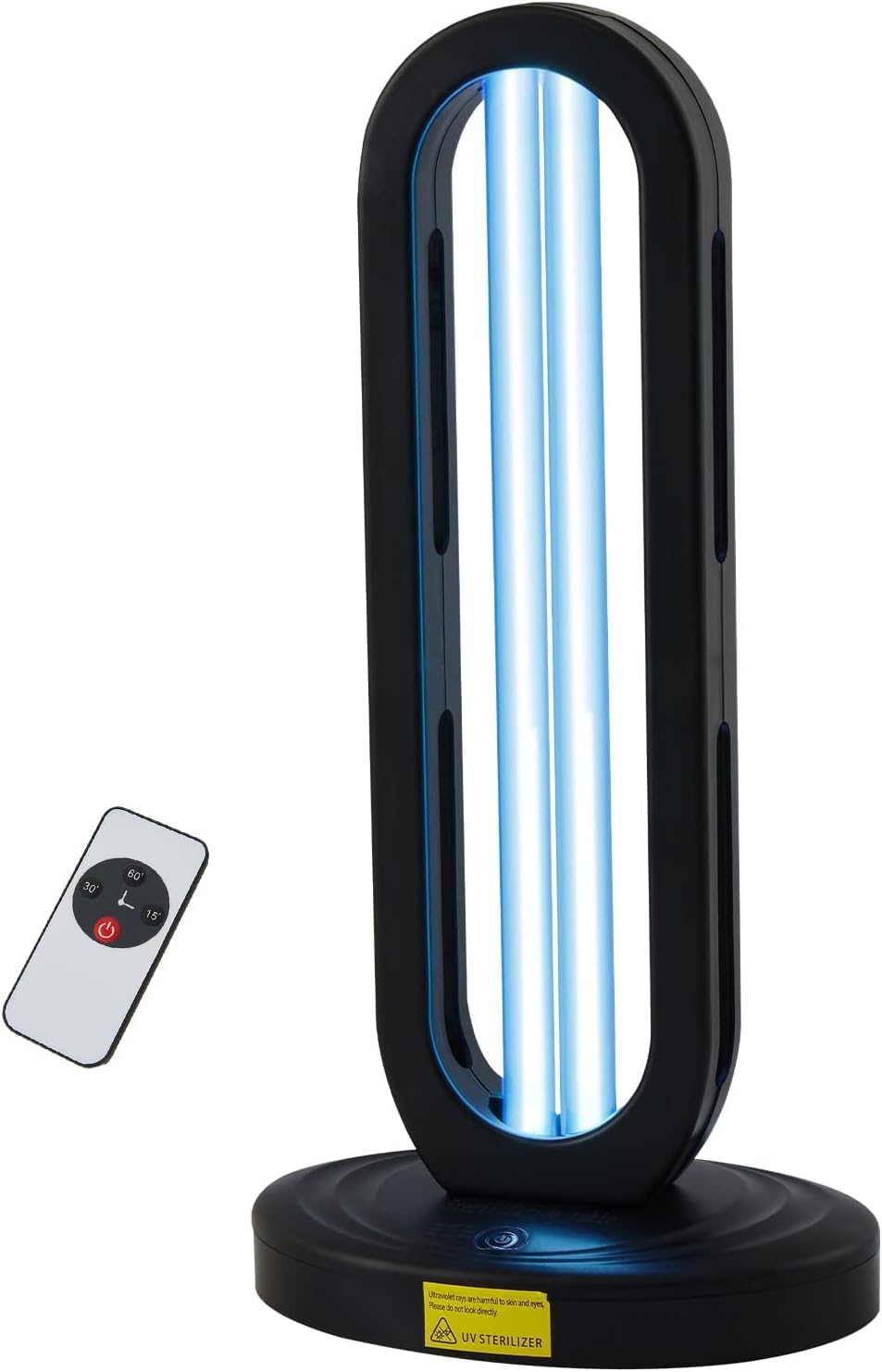 Lámpara de esterilización con luz UV con ozono para purificación de aire de habitación de olores (mando a distancia incluido) Tasa de esterilización