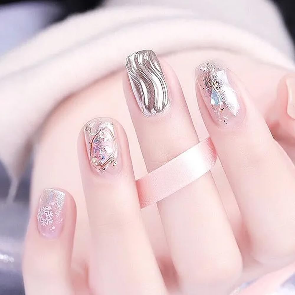 Gel de uñas de pintura metálica, esmalte de uñas de gel pintado plateado y dorado, esmalte de uñas de espejo 3D gel de pintura de metal para uñas,