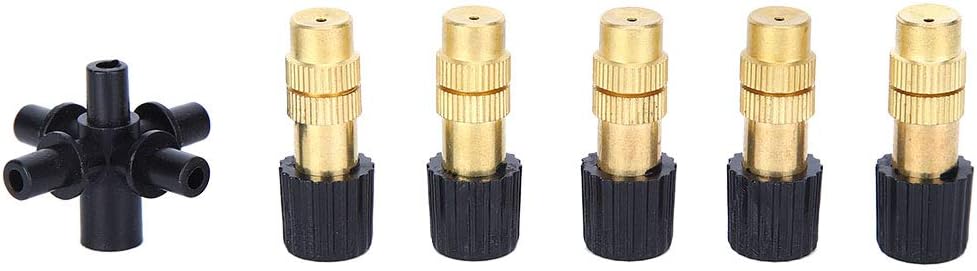 Fydun Boquilla rociadora de cobre G12 D para riego de jardín, 5 piezas, cobre G12 D para la familia