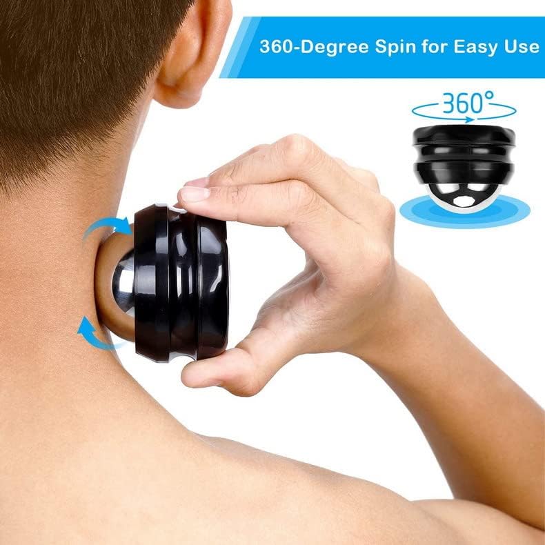 SUNANTH Cryosphere – Bola de masaje en frío, bola de masaje manual para terapia de calor y hielo, herramienta de auto masaje para aliviar el dolor