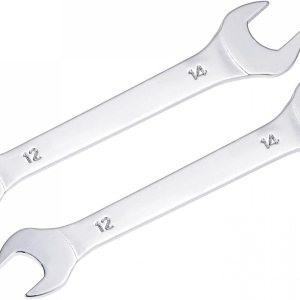 uxcell Llave fina de extremo abierto, espejo métrico de 0.472 in x 0.551 in, acero de alto carbono, para mantenimiento doméstico y reparaciones uxcell Llave fina de extremo abierto, espejo métrico de 0.472 in x 0.551 in, acero de alto carbono, para mantenimiento doméstico y reparaciones