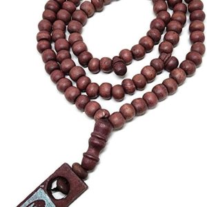 Tasbih musulmán de madera 99 cuentas de rosario Amn081 – Etiqueta impresa para foto del Islam, oración del Islam, Zikr Misbaha Ramadán, regalo Tasbih musulmán de madera 99 cuentas de rosario Amn081 – Etiqueta impresa para foto del Islam, oración del Islam, Zikr Misbaha Ramadán, regalo