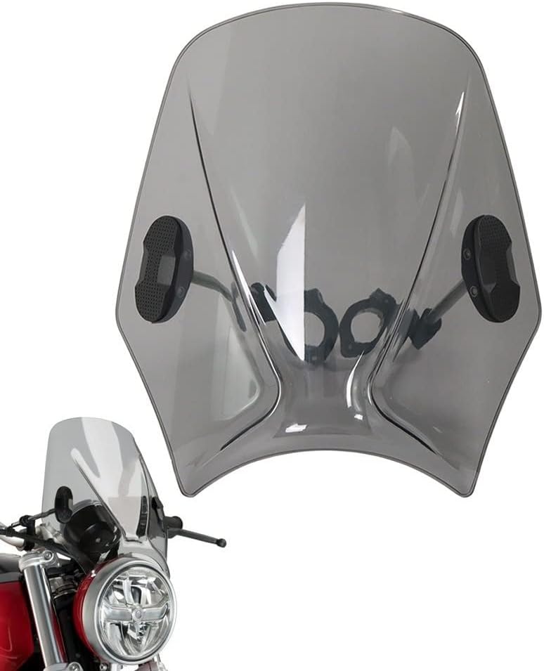 Parabrisas de motocicleta universal para BMW R Nine T NINET RNINE T R9T R9T Pure Scrambler Urban GS R1200R R18 S1000R (color humo claro)