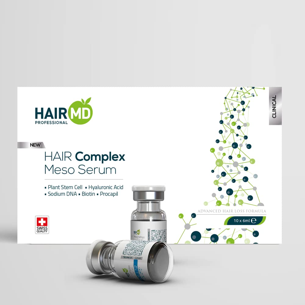 Clinical Hair Complex Meso Suero para el crecimiento del cabello  10 frascos de 0.2 fl oz Tratamiento del cuero cabelludo ideal para trasplante de