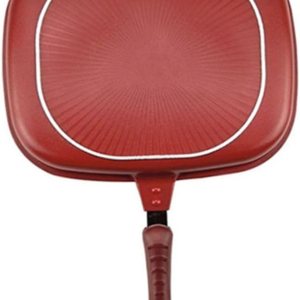 Sartén antiadherente de doble cara portátil BBQ Grill Pan de aleación de aluminio Tortilla Pan Flip Pan 11.0 in Olla de doble cara Sartén antiadherente de doble cara portátil BBQ Grill Pan de aleación de aluminio Tortilla Pan Flip Pan 11.0 in Olla de doble cara