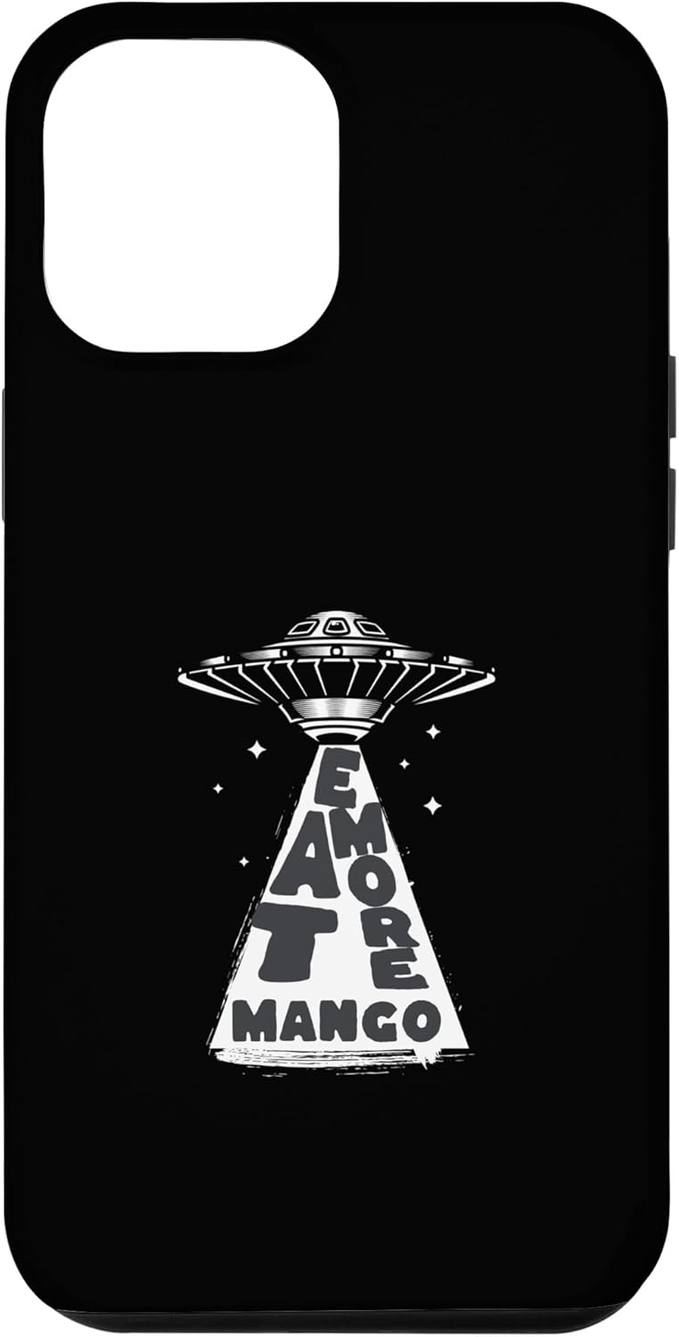 iPhone 14 Pro Max UFO Alien Abduction Vintage Eat More mango Vintage Case