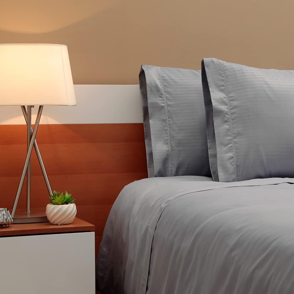 Homii Hotel – Juego de sábanas y fundas de almohada de lujo con bolsillos de 16 pulgadas de profundidad, microfibra ultra suave, fácil ajuste,