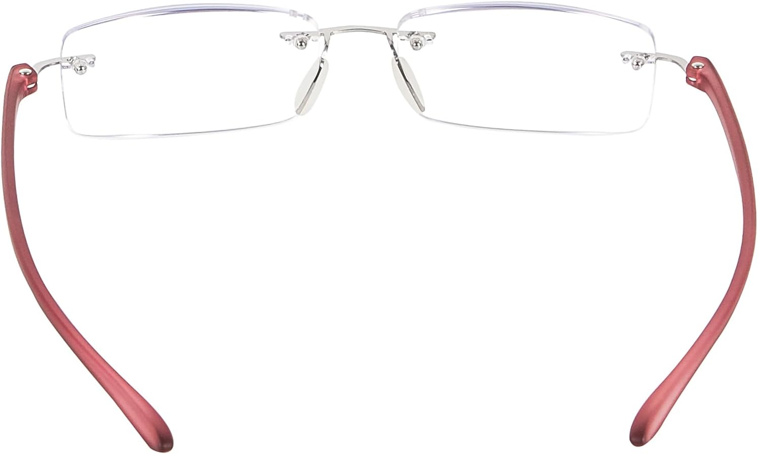 Paquete de 2 lentes de lectura con luz azul, lentes de lectura para hombre, lentes de lectura para mujer, sin marco, para computadora