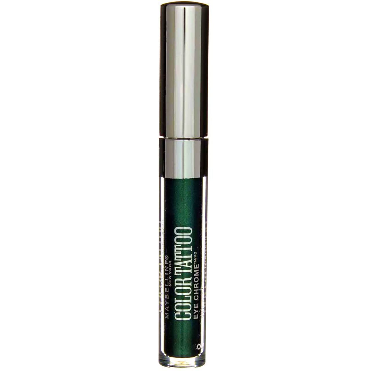 Maybelline New York Color Tattoo Eye Sombra cromada, esmeralda eléctrica, 1 unidad