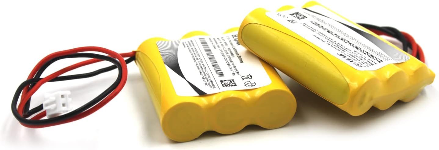 YUTSUJO Paquete de 2 baterías de repuesto para DISON KRH-1551 JLEU9, OSA107, PowerSonic A5289-1, señal de salida de emergencia