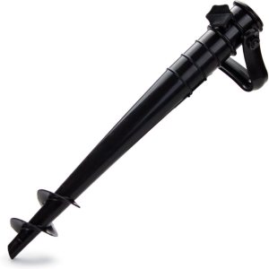 Ancla de arena de plástico para sombrilla de playa, libre de óxido y tamaño para sombrillas delgadas (negro) Ancla de arena de plástico para sombrilla de playa, libre de óxido y tamaño para sombrillas delgadas (negro)