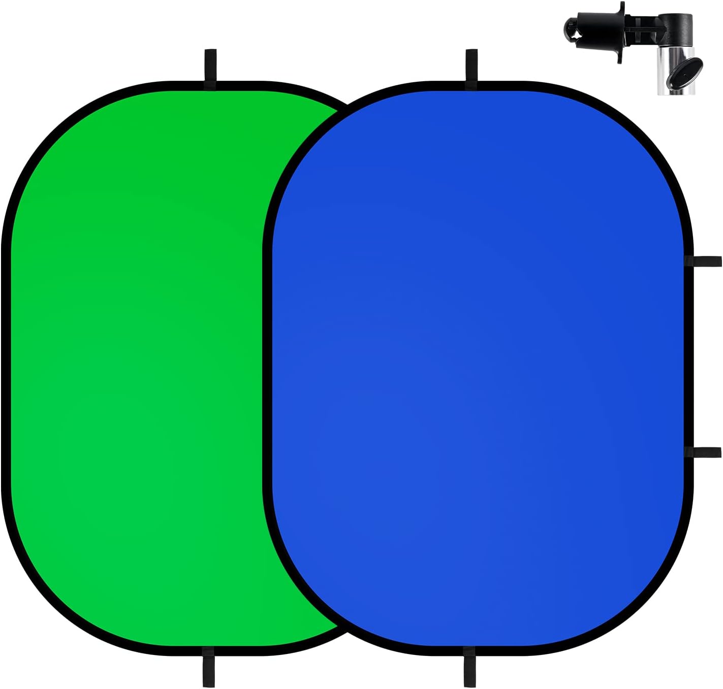 Selens – Telón de fondo de pantalla verde de 3 x 5 pies para fotografía, panel de fondo plegable 2 en 1 con clip y bolsa de transporte para videos