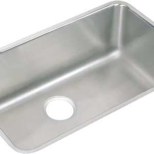 Elkay Lustertone ELUH281612 – Fregadero de cocina de acero inoxidable con un solo tazón Elkay Lustertone ELUH281612 – Fregadero de cocina de acero inoxidable con un solo tazón