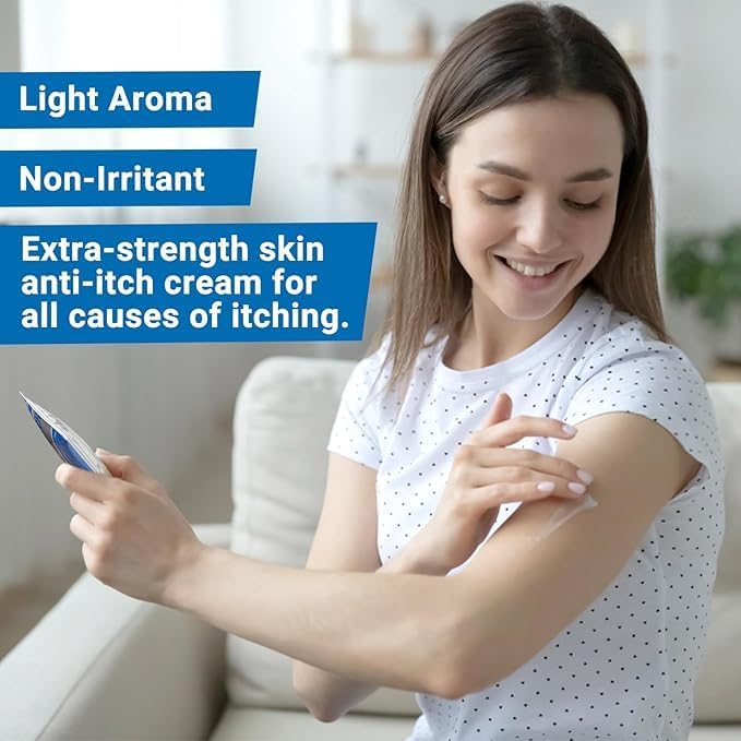 Crema calmante antipicazón extra fuerte ungüento para aliviar la picazón de la piel, para picazón de cuerpo completo causado por cambios