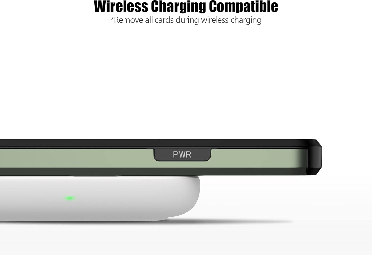 Nvollnoe Funda compatible con iPhone 15 Pro con tarjetero resistente de protección de doble capa a prueba de golpes, ranura para tarjetas oculta,